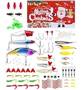 UCEC Fishing Gift Lures Kit, Fishing Bait Kit for Bass Trout Salmon, Christmas, Birthday and Vale...