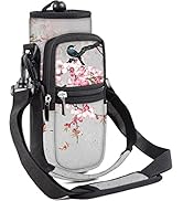 AORTDES 25/32/40/64oz Water Bottle Bag Holder Carrier-Insulated Crossbody Sling Case Sleeve with ...