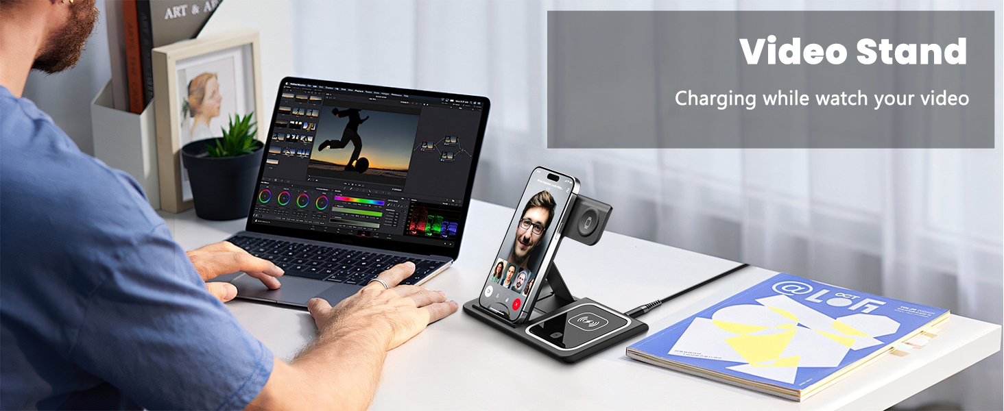 iphone and watch charging station