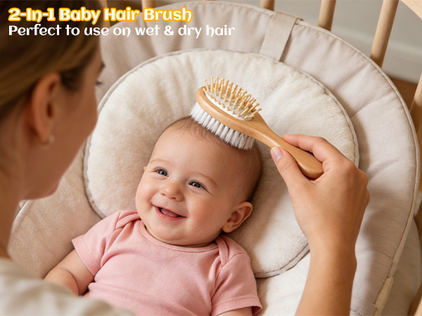 baby girl hair brush