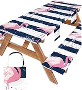 Picnic Table Cover with Bench Covers Elastic Table Cloth Cool Fun Unique Ideas Birthday Christmas...