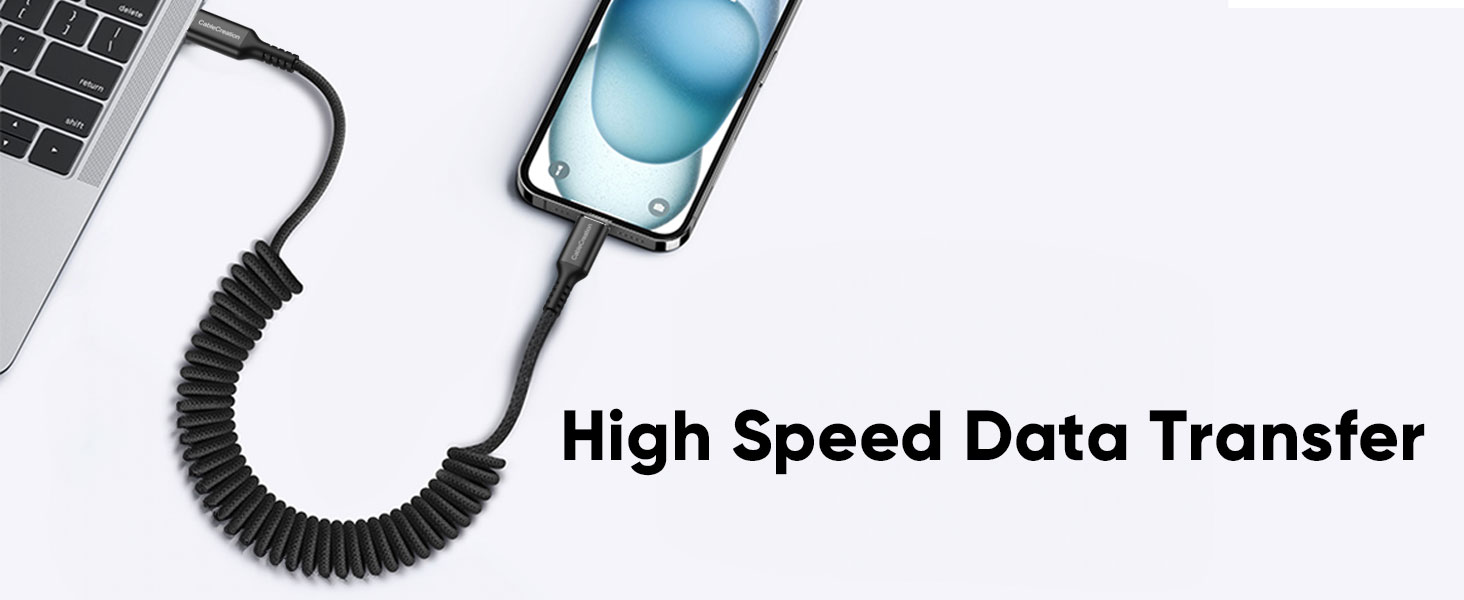 coiled usb c cable
