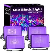 Meloght 30W LED Black Light, 35 LEDs Blacklight Flood Light with Plug and Switch, Light Up 200sq....