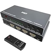 KAGO HDMI Audio Extractor Splitter,HDMI Switch 2 in 1 Out,4K 60Hz 7.1/5.1/2.0CH ARC/eARC Home The...