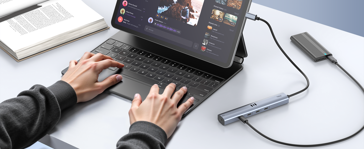 10Gbps USB C Hub with 4K@60Hz Video Display