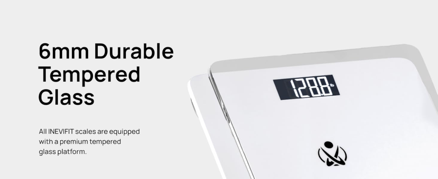 I-BS001W - INEVIFIT - Best Digital Bathroom Scale - Premium A+