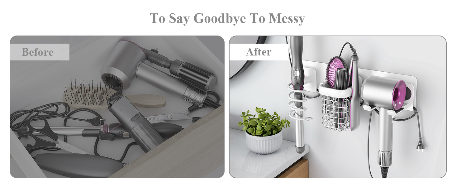 hair dryer storage