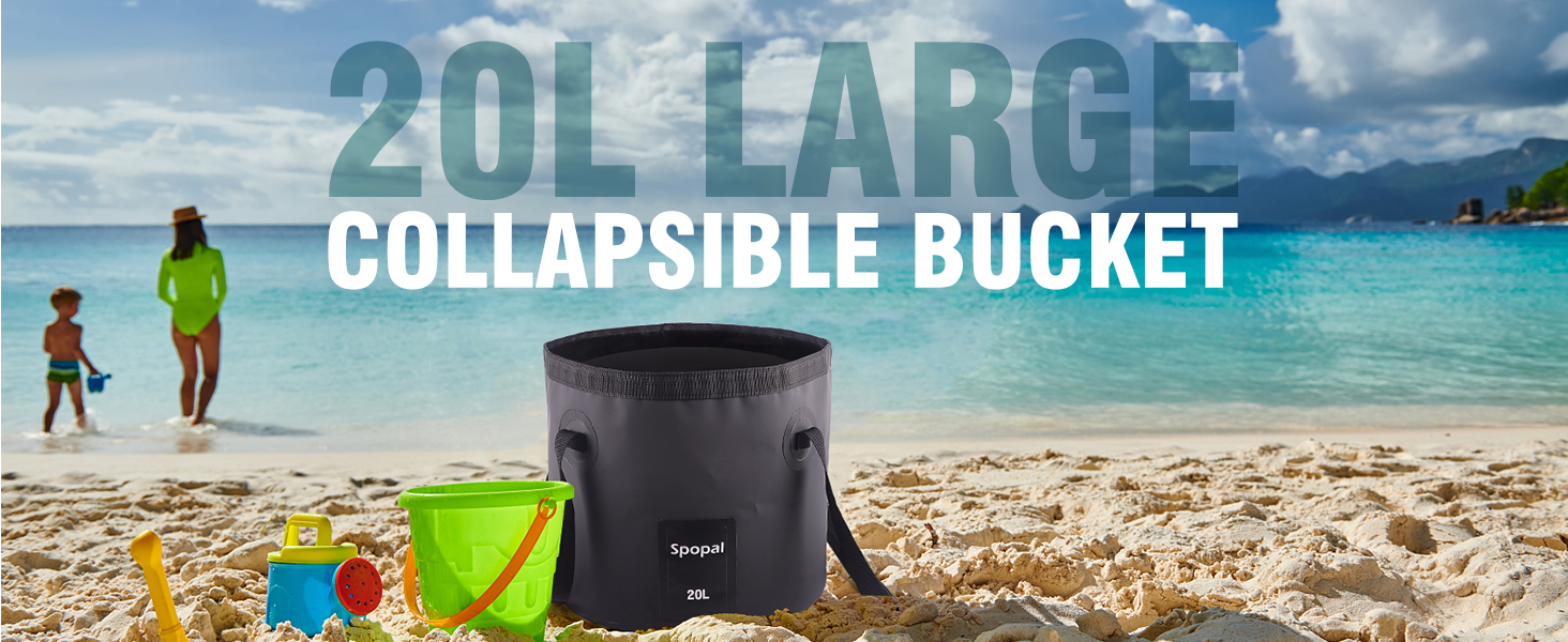 Foldable Bucket 20L for Camping