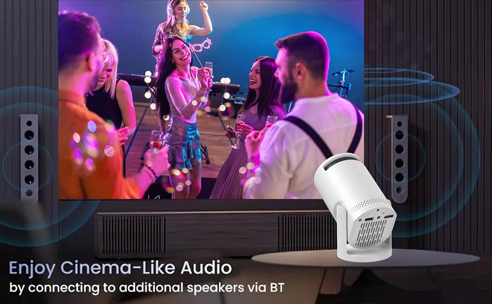 projector;mini projector;portable projector;projector with wifi and bluetooth;projector for bedroom