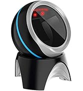 NADAMOO 1D 2D QR Desktop Barcode Scanner, Omnidirectional Hands-Free USB Wired Barcode Reader, Ca...