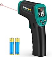 ERICKHILL ROOKMAX Infrared Thermometer Gun, Non-Contact Laser, Adjustable Emissivity, Color LCD, ...