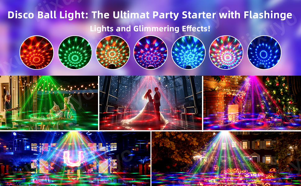Classic 7-color disco party light
