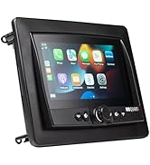MB Quart Portable Touchscreen Car Stereo Dual Zone Audio System for Boat &amp; UTV, Black