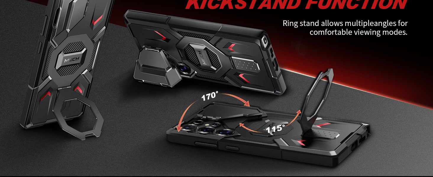 S25 Ultra Case with Ring Stand