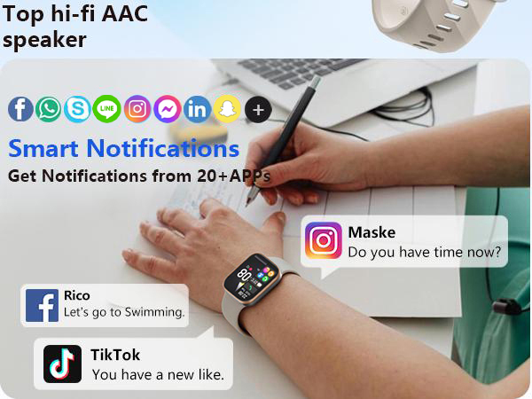 fitness watches for women text and call