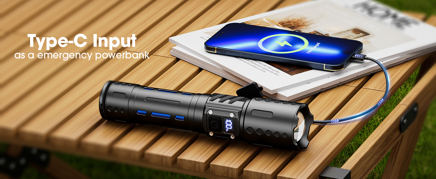 LED Flashlight Rechargeable