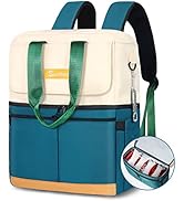 Scothen Backpack Cooler with Double Decker &amp; 12 Ice Packs- Keeps 36 Cans Cold for Up to 24 Hours-...