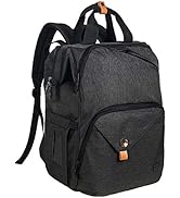 Hap Tim Baby Nappy Changing Bag Backpack Double Compartments with Stroller Straps,Waterproof Diap...