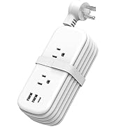 Power Strip with USB Ports, Unidapt Extension Cord with Multiple Outlets, 4 ft Wrapped Around Ext...