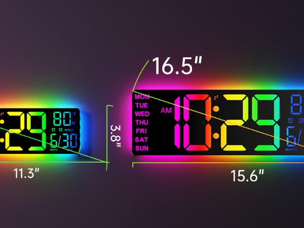 digital wall clock