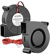 WDERAIR 12V DC Brushless 5015 High Speed Radial Blower Fan Dual Ball Bearing 2Pin with 39inch Cab...