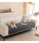 MYSKY HOME Waterproof Couch Cover for Dogs, Plush Pet Couch Covers for Sofa Washable, Couch Cover...