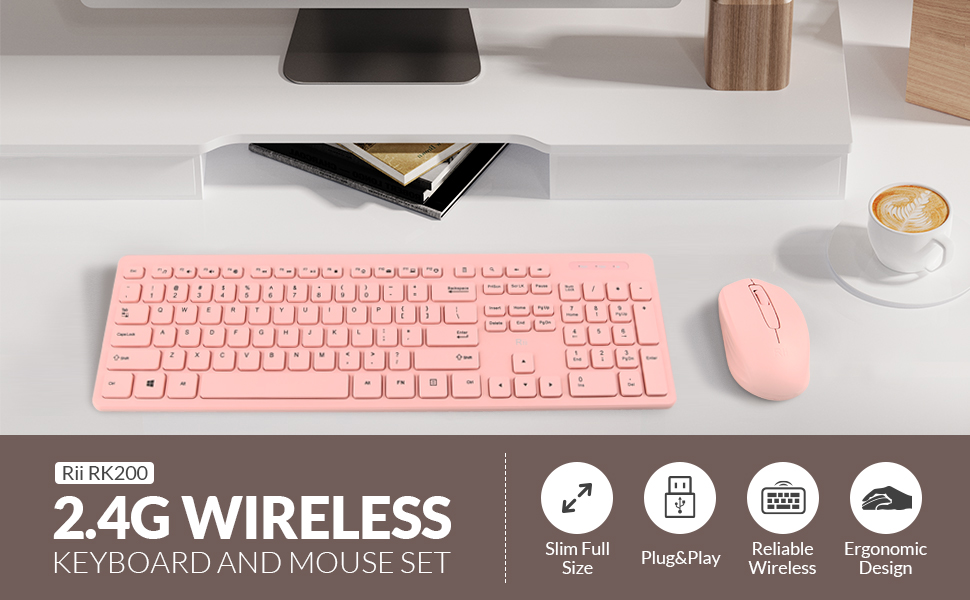 Wireless keyboard and mouse
