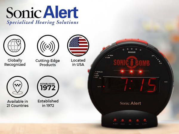 best alarm clock for heavy sleepers, sonic boom alarm clock, world's loudest alarm clock