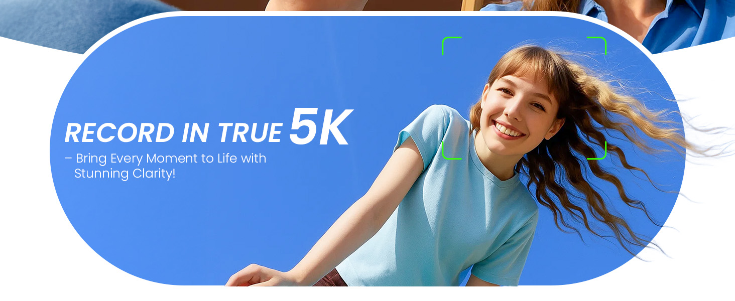 True 5K Digital Camera for Photography