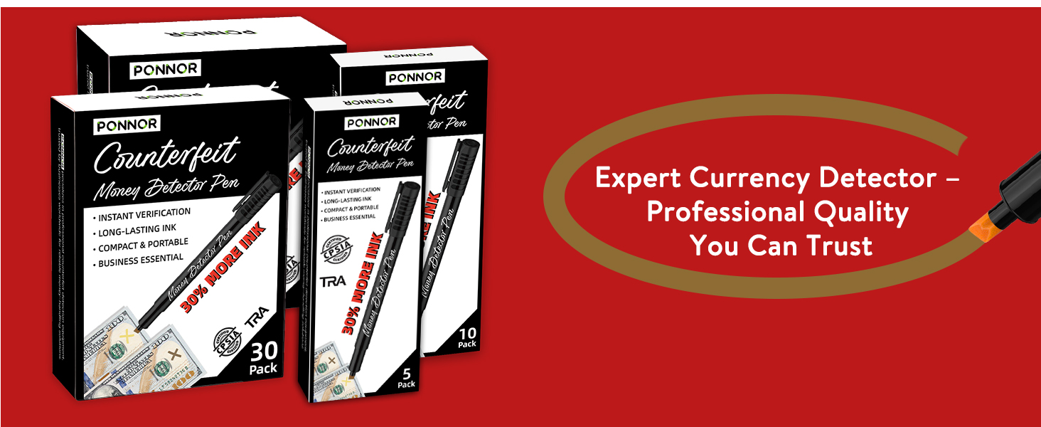 Counterfeit Money Detector Pen Bill Marker Universal False Currency Checker Cash Tester