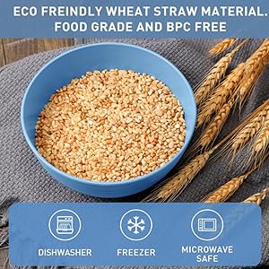 8 PACK Wheat Straw Plates