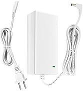 White Power Cord Compatible with Cricut Explore 3 Cutting Machine,24V DC Power Replacement Cord C...