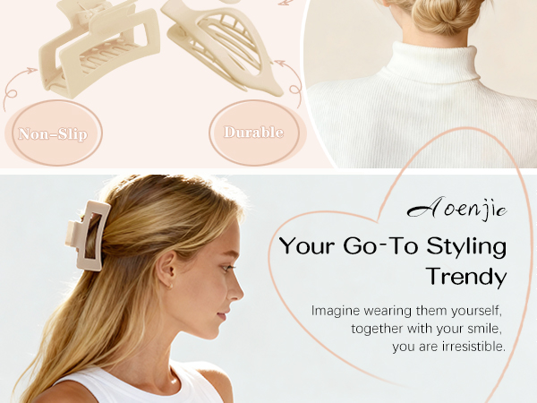 Flat Hair Clips for Women