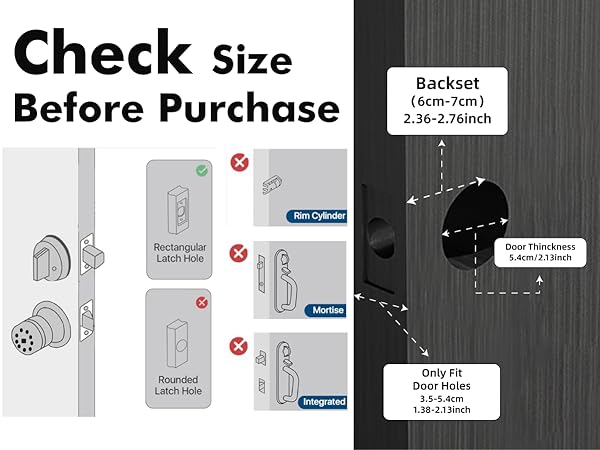 Fit for Most US Door Size