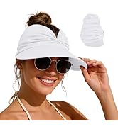 Zando Sun Visor Hats for Women - Beach Wide Brim Fashion Hat UV Protection Quick Dry Packable Sum...