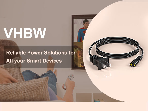 TV Power Cord for Samsung LG TCL Sony TV Power Cable