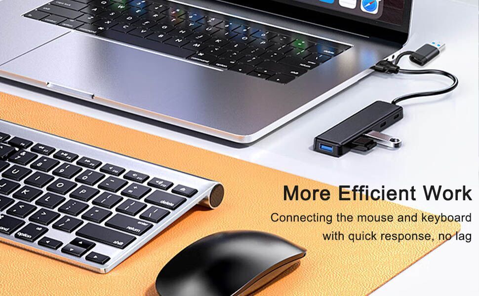 VIENON USB 3.0 Hub, USB C Hub 5 in 1