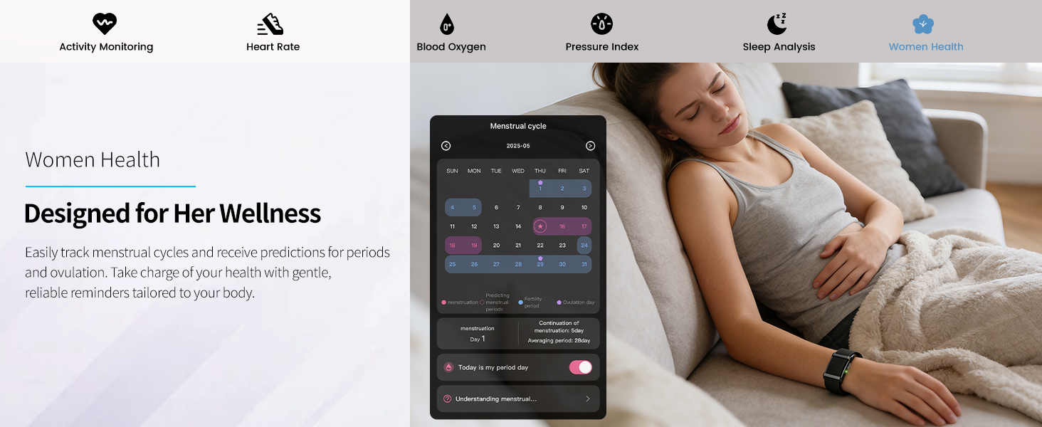 Smart Bracelet,Activity Trackers for Man&amp;amp;Women,Fitness Tracker Band