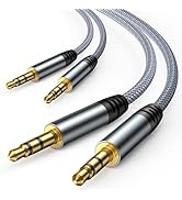 oldboytech 2 Pack AUX Cord, 3.5mm Audio Cable [4ft/1.2M, Hi-Fi Sound] Nylon Braided AUX Auxiliary...