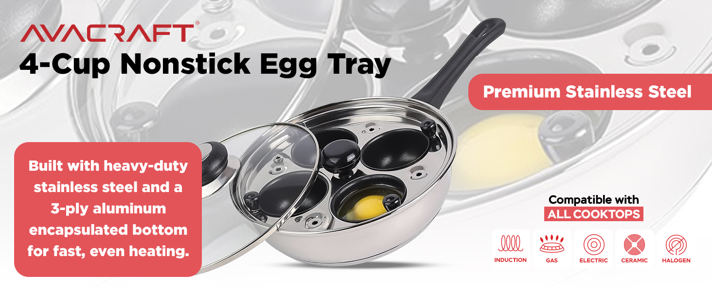 AVACRAFT 4-Cup Egg Poacher