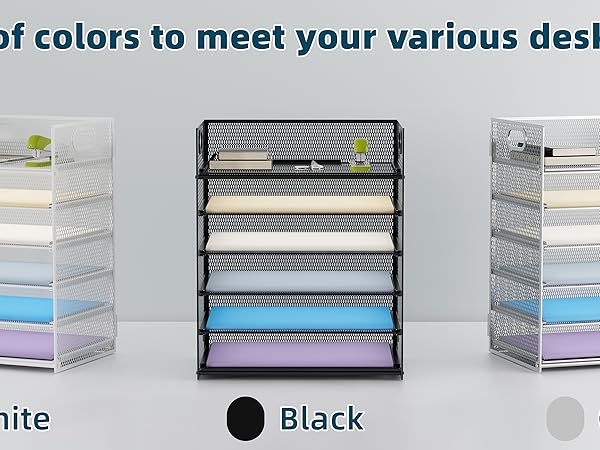 black desk organizer