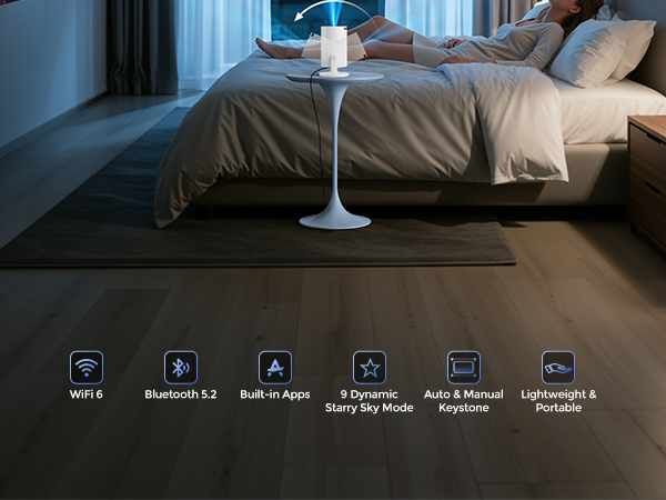 mini projector with wifi and bluetooth