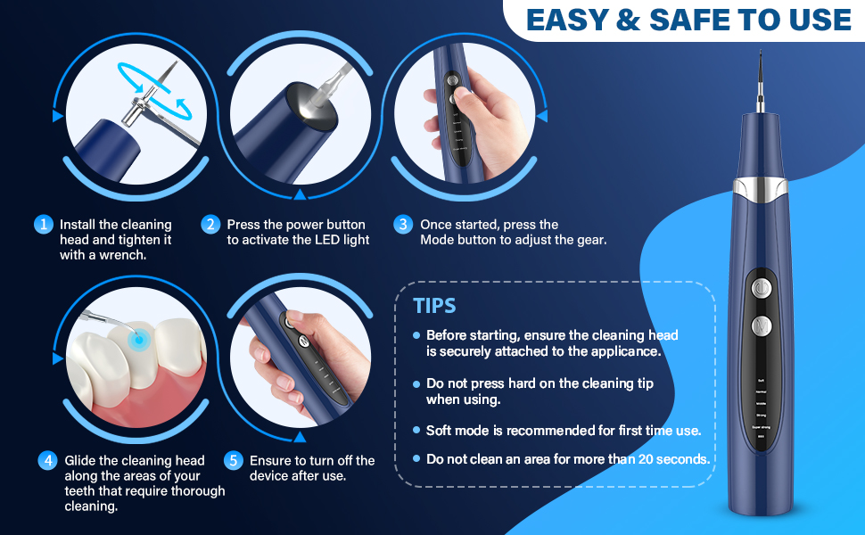 ultrasonic tooth cleaner