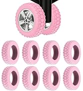 Figffotto 8PCS Luggage Wheel Protector,Silicone Protective Covers for 2-2.4" Spinner Wheels Anti-...