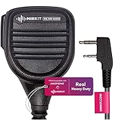MIRKIT Heavy Duty Speaker Mic Compatible with Baofeng UV-5R, BF-F8HP, UV-82, UV-82HP. Push to Tal...