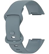 FanTEK Compatible with Fitbit Charge 6 / Charge 5 Bands for Women Men, Soft TPU Waterproof Sport ...