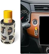 xbrtaia 1 Pack Upright Car Chapstick Holder, Bling Insulating Lip Balm Holder,Rhinestone Car Acce...