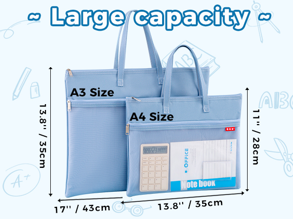 A3 A4 Size Mesh Zipper Pouch