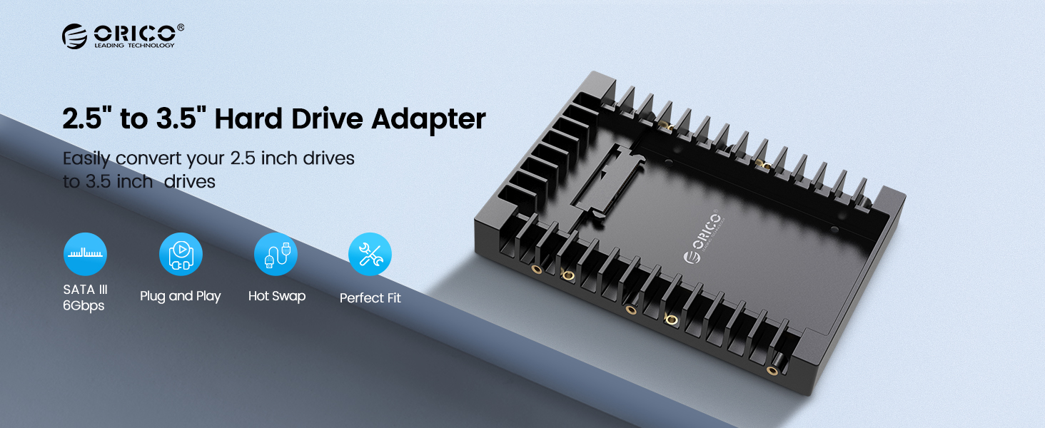ORICO 2.5 to 3.5 hard drive adapter