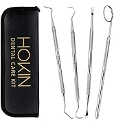 Dental Tools HOKIN Plaque Remover Teeth Cleaning Tool 4 Pcs Dental Care Kit Tooth Filling Repair ...